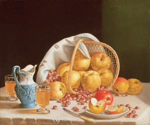 Nature morte avec pommes jaunes