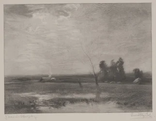 Après-midi dans les basses terres, gravure par Timothy Cole