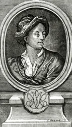 Matthew Prior, gravé par J. Clark, 1722