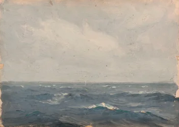 Paysage marin, vers 1900