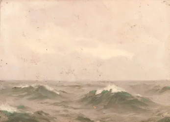 Paysage marin, vers 1900