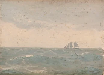Paysage marin, vers 1900