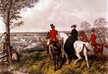 Le départ pour la chasse au renard
