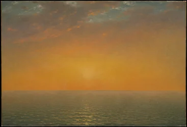 Coucher de soleil sur la mer