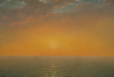 Coucher de soleil sur la mer