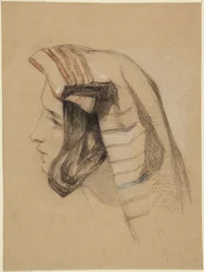 Tête de jeune Italienne