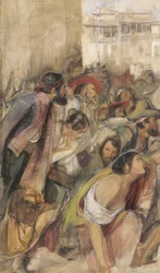 Étude pour la proclamation de Don Carlos, vers 1834-28