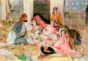Le Harem, vers 1850