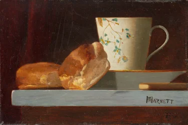 Petit déjeuner, vers 1890 (huile sur carton d