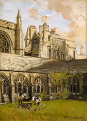 Cloîtres au New College, Oxford, fin du 19ème siècle