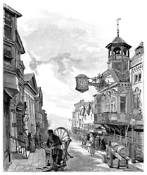 Guildford : High Street, avec l