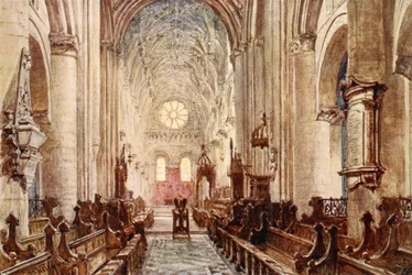 Intérieur de la cathédrale du Christ Church, 1903