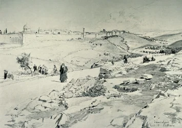 Jérusalem, avec la route de Béthanie, 1902