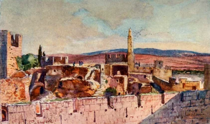 Partie de la Citadelle de Jérusalem, 1902
