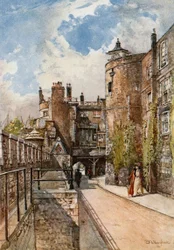 Les tours Byward et Bell, avec la maison du roi à droite