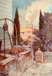 La porte dorée ou belle depuis le jardin de Gethsémani, 1902