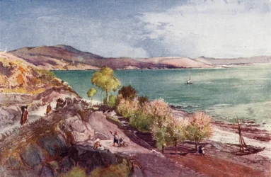 Le Lac de Galilée, vue vers le Nord depuis Tibériade