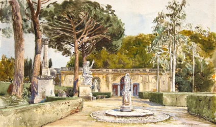 Les jardins des Médicis, Rome