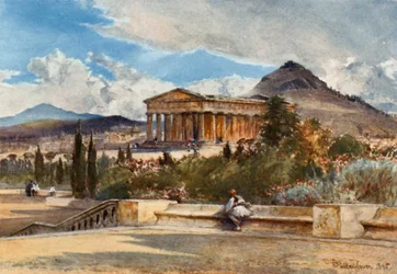 Le temple de Thésée vu du sud-ouest