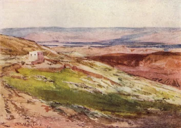 La vallée du Jourdain, depuis le mont des Oliviers