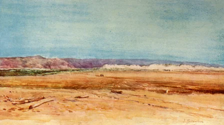 La rive ouest de la mer Morte, 1902