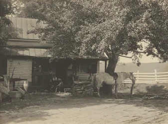 Magasin de campagne et bureau de poste, 1890-1900 (photo)