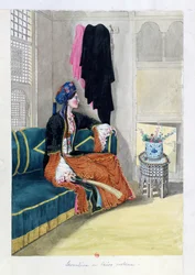 Levantin en costume du Caire (aquarelle)