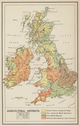 Îles britanniques, districts économiques et agricoles