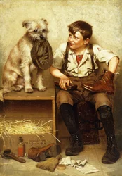Le cireur de chaussures, 1902