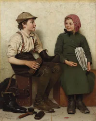 Tête à tête, c.1888-1890
