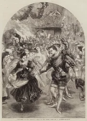 Noël dans la salle baronniale à l