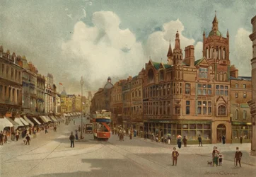 Liverpool : Lord Street, avec Church Street au loin