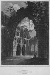 Intérieur du prieuré de Lanercost, Cumberland, 1814