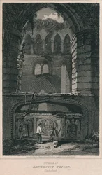 Intérieur du prieuré de Lanercost. Cumberland, 1814