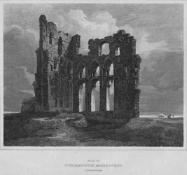 Partie du monastère de Tynemouth, Northumberland