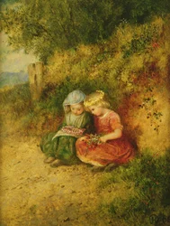 Les enfants dans les bois, 1860