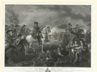 Le roi Guillaume III pendant la bataille de la Boyne, 1690