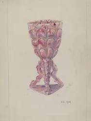 Vase marbré