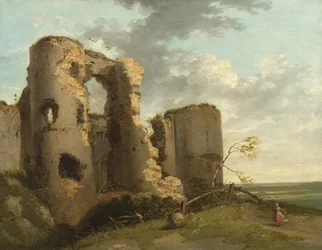 Porte ouest du château de Pevensey, Sussex