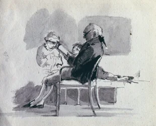 Un père lisant à ses enfants