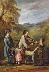 Joueur de violon aveugle