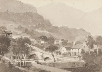 Brathay Bridge et Old Brathay, Lake District, Cumbria, 1820