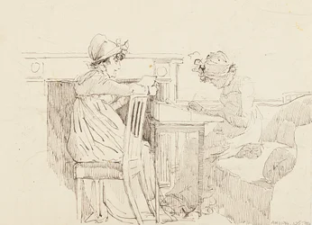 Près de la cheminée