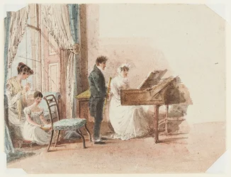 Intérieur de hall, 1827