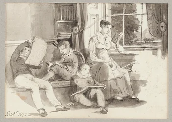 Jessy et trois enfants, 1815