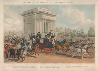Scènes sur la route, ou un voyage à Epsom et retour, Hyde Park Corner
