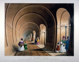 Tunnel de la Tamise, Londres, 1835