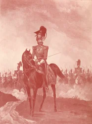 16e L.D. Lanciers de la Reine en tenue de revue
