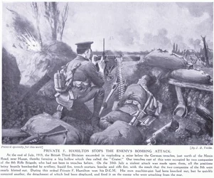 Le soldat F Hamilton récompensé par le DCM pour avoir arrêté l