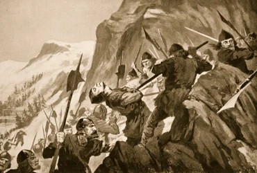 La bataille de Morgarten, 1315